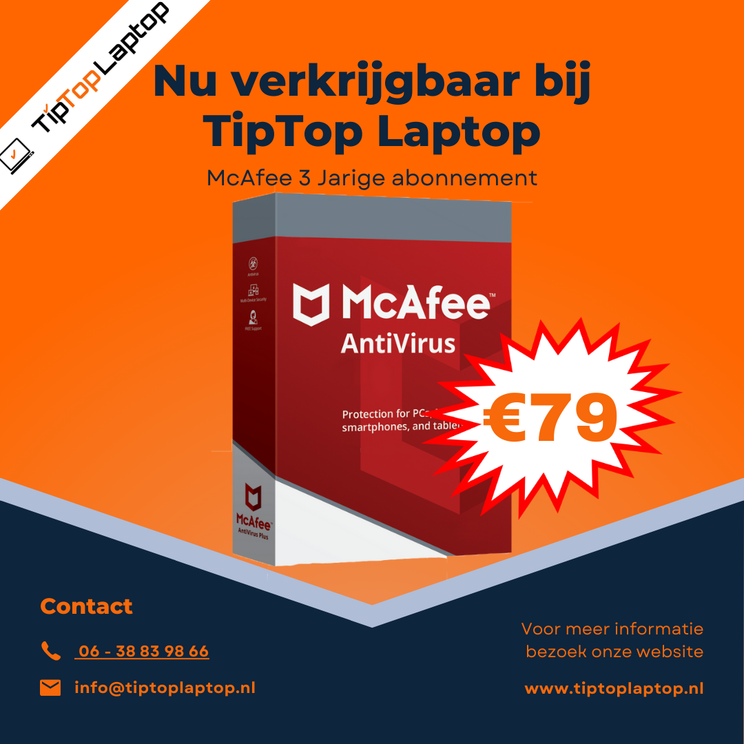 McAfee 3 jarig abbonoment