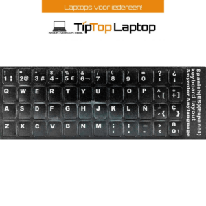 Spaanse QWERTY toetsenbord stickers (Spanish/ Español)