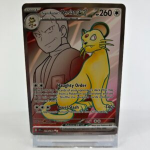 Team Rocket’s Persian ex 219/182 Double Rare Scarlet & Violet Destined Rivals