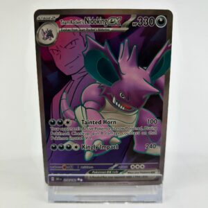 Team Rocket’s Nidoking ex 216/182 Double Rare Scarlet & Violet Destined Rivals