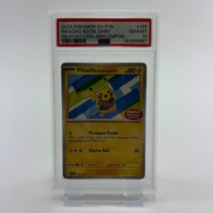 PSA 10 Pikachu Batik Shirt 155/SV-P Pikachu’s Indonesia Journey Promo GEM MINT